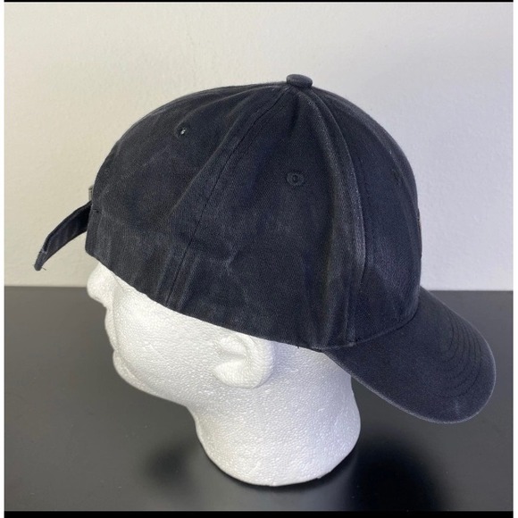 Naked100 USA Hat Black Orange Patch Logo Cap Adjustable Curved Bill Streetwear - Picture 3 of 7